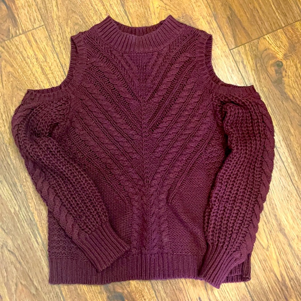 Peek A Boo Shoulder Sweater